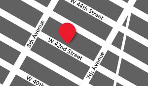 Location of The Duke on 42nd Street
